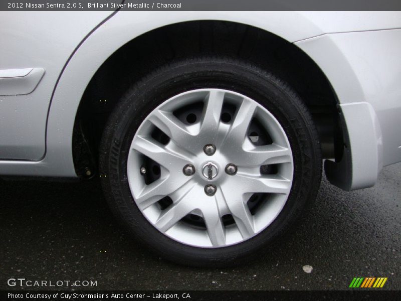Brilliant Silver Metallic / Charcoal 2012 Nissan Sentra 2.0 S