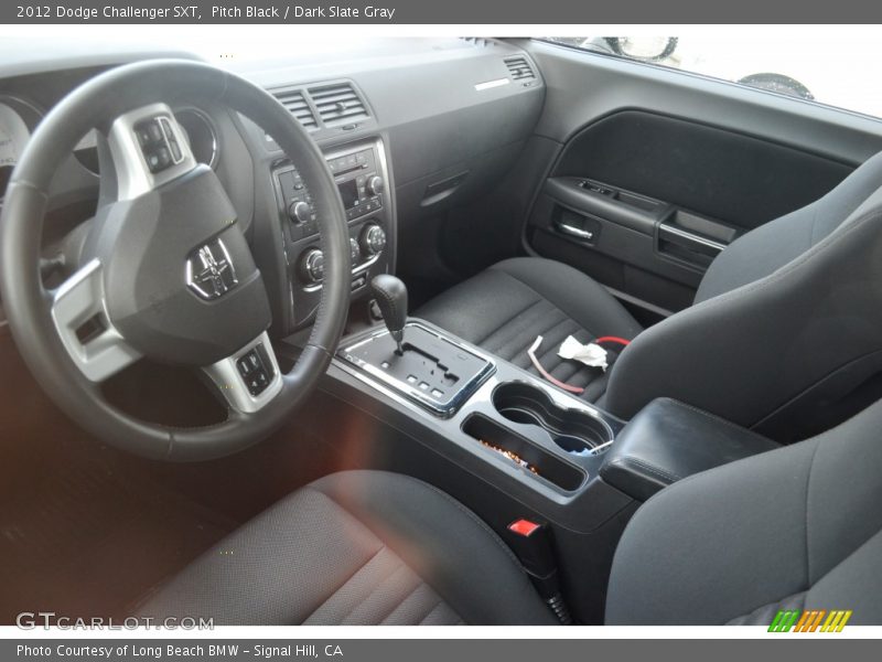 Pitch Black / Dark Slate Gray 2012 Dodge Challenger SXT