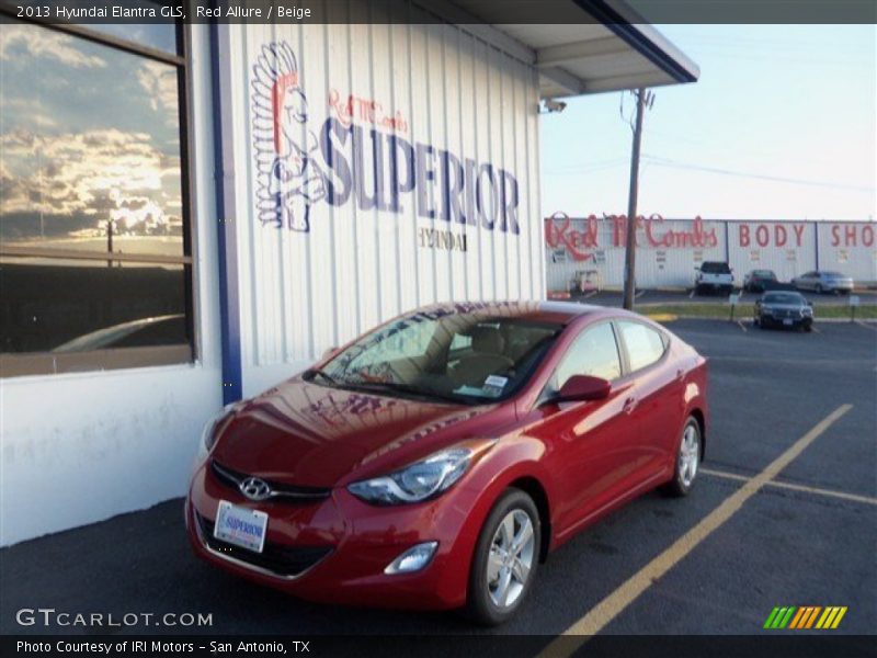 Red Allure / Beige 2013 Hyundai Elantra GLS