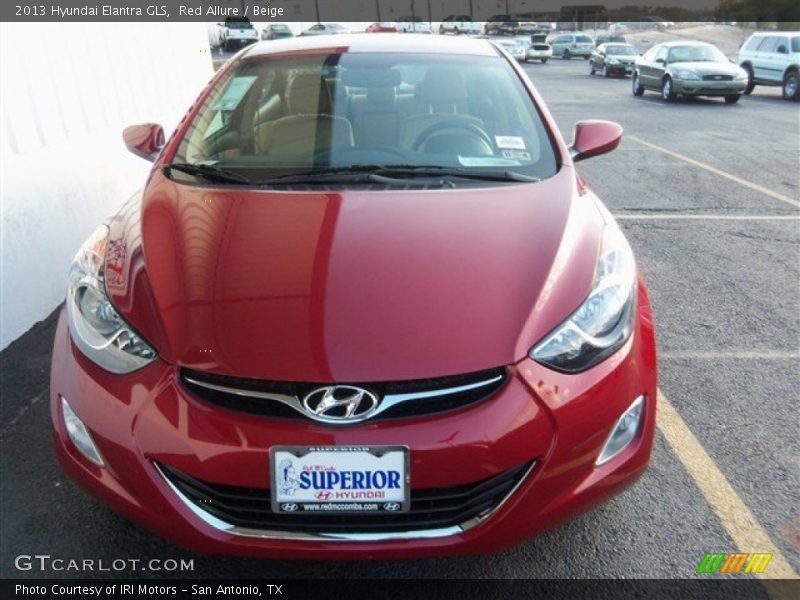 Red Allure / Beige 2013 Hyundai Elantra GLS