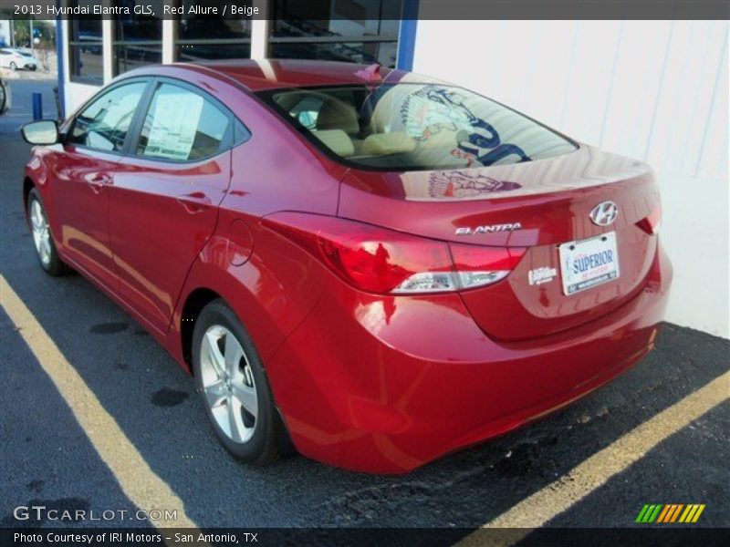Red Allure / Beige 2013 Hyundai Elantra GLS