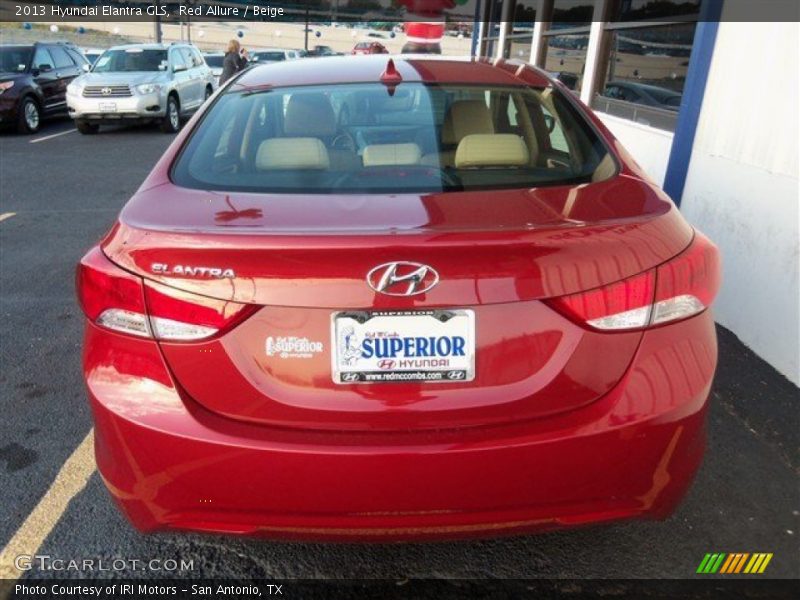 Red Allure / Beige 2013 Hyundai Elantra GLS