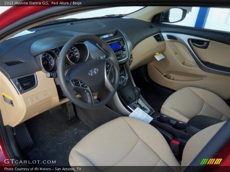 Red Allure / Beige 2013 Hyundai Elantra GLS