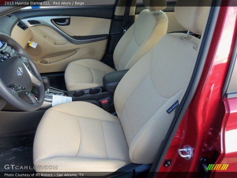 Red Allure / Beige 2013 Hyundai Elantra GLS