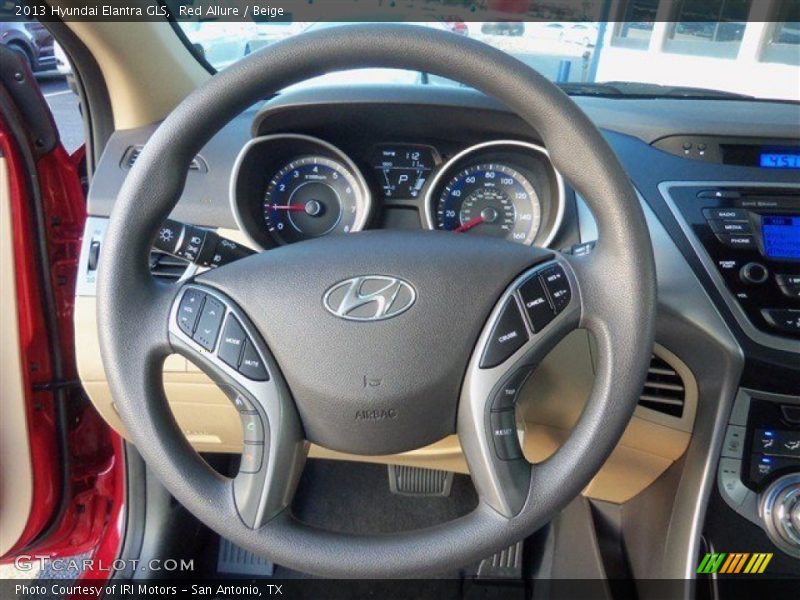 Red Allure / Beige 2013 Hyundai Elantra GLS