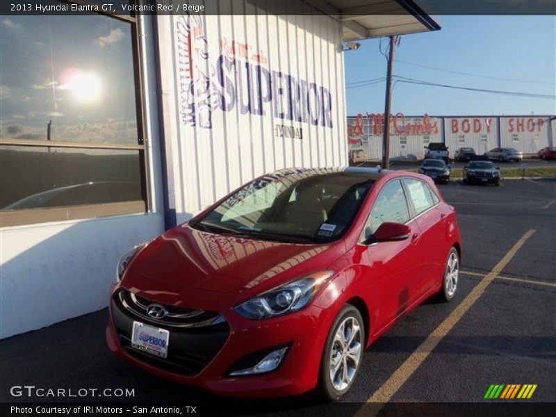 Volcanic Red / Beige 2013 Hyundai Elantra GT