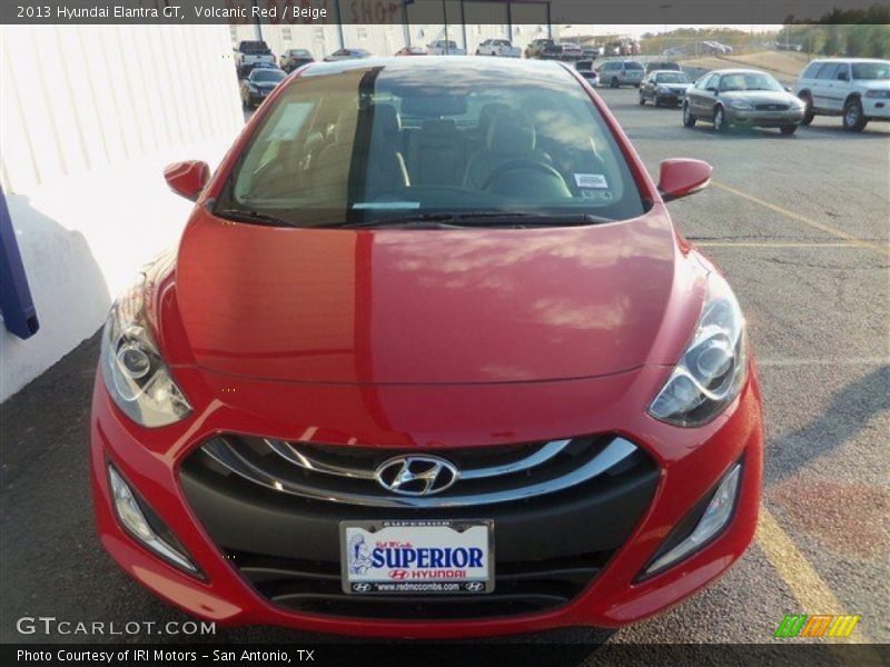 Volcanic Red / Beige 2013 Hyundai Elantra GT