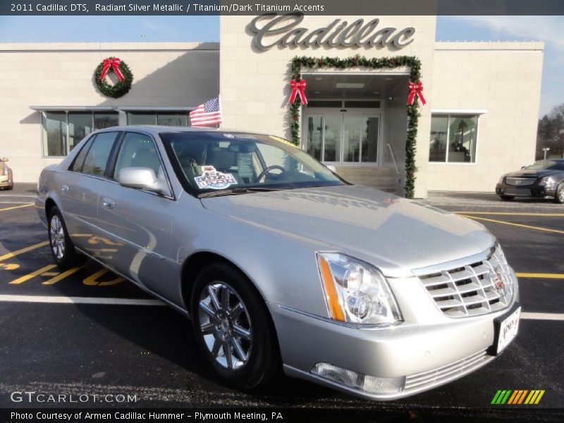 Radiant Silver Metallic / Titanium/Dark Titanium Accents 2011 Cadillac DTS