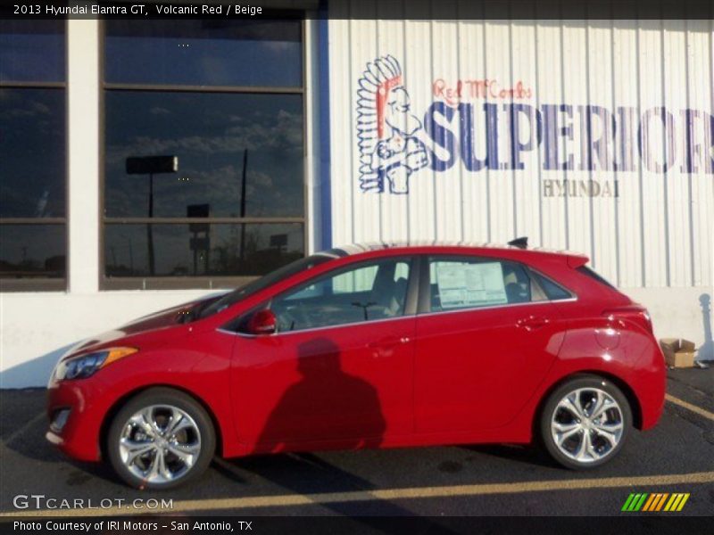 Volcanic Red / Beige 2013 Hyundai Elantra GT