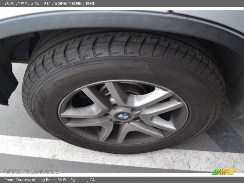 Titanium Silver Metallic / Black 2006 BMW X5 3.0i