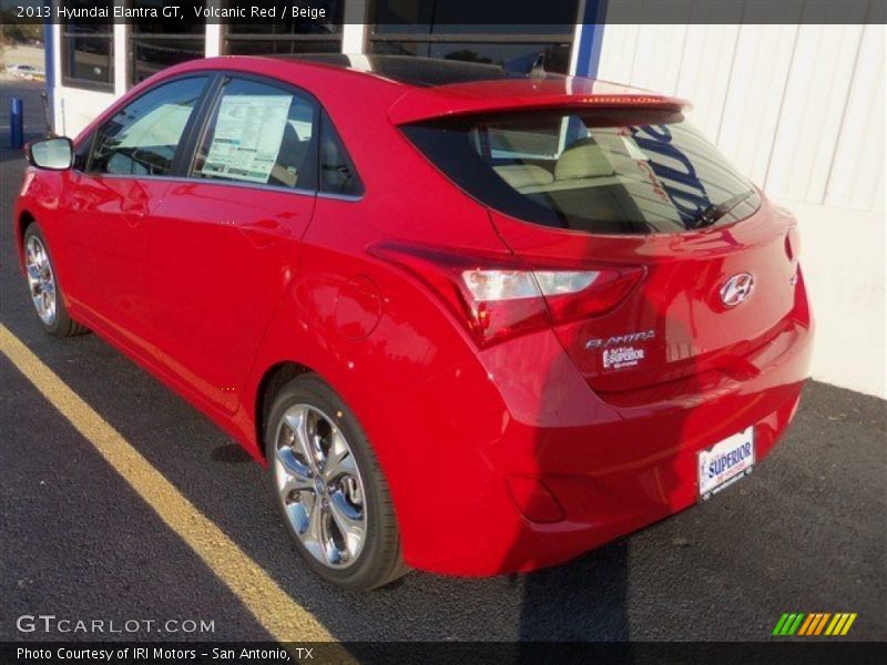 Volcanic Red / Beige 2013 Hyundai Elantra GT