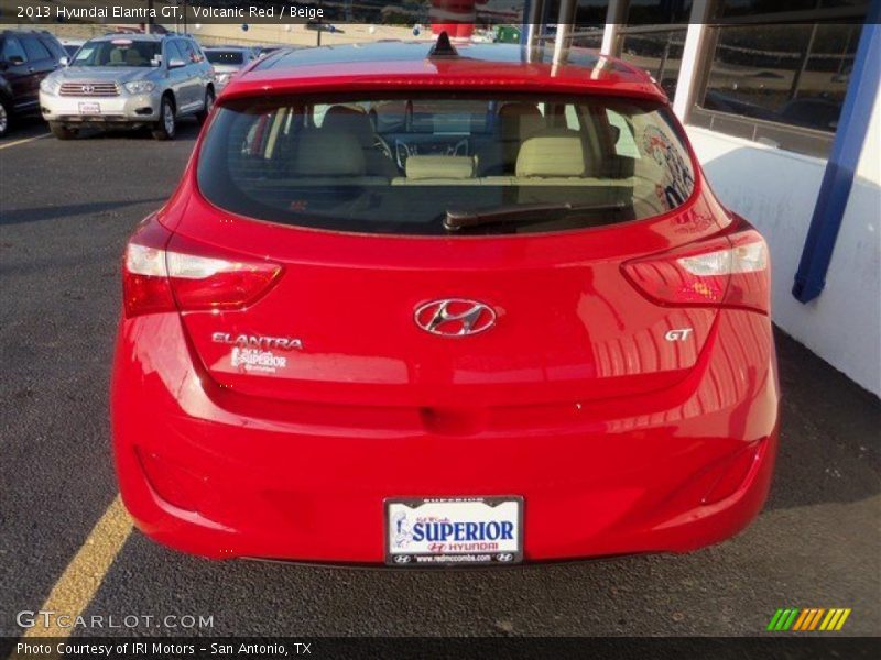 Volcanic Red / Beige 2013 Hyundai Elantra GT