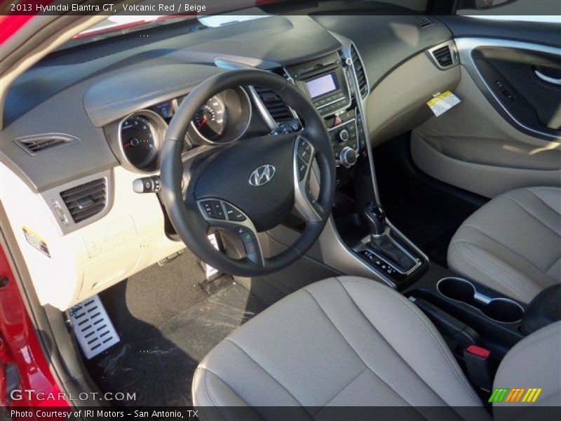 Volcanic Red / Beige 2013 Hyundai Elantra GT