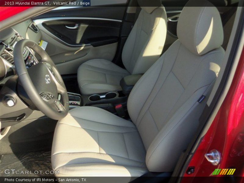 Volcanic Red / Beige 2013 Hyundai Elantra GT