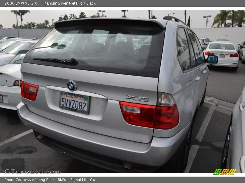 Titanium Silver Metallic / Black 2006 BMW X5 3.0i