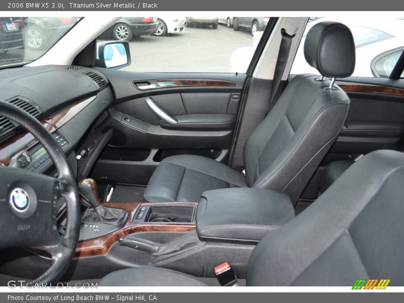 Titanium Silver Metallic / Black 2006 BMW X5 3.0i