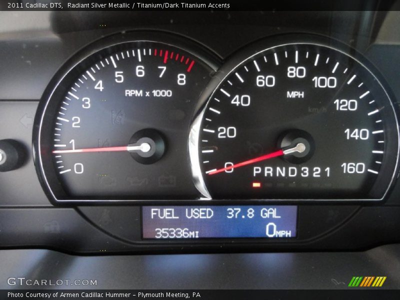 Radiant Silver Metallic / Titanium/Dark Titanium Accents 2011 Cadillac DTS