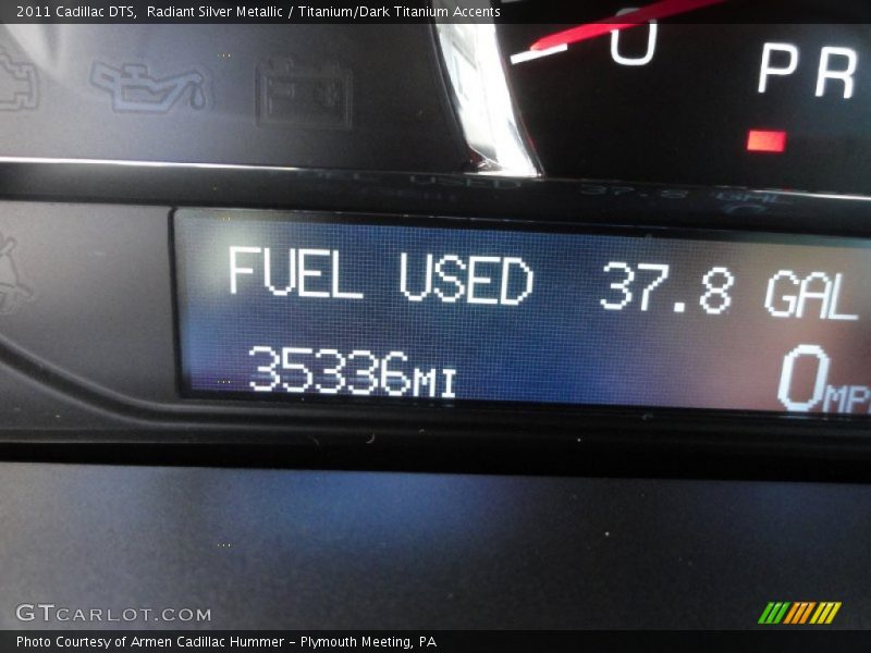 Radiant Silver Metallic / Titanium/Dark Titanium Accents 2011 Cadillac DTS