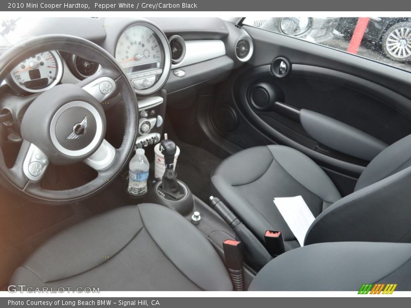 Pepper White / Grey/Carbon Black 2010 Mini Cooper Hardtop