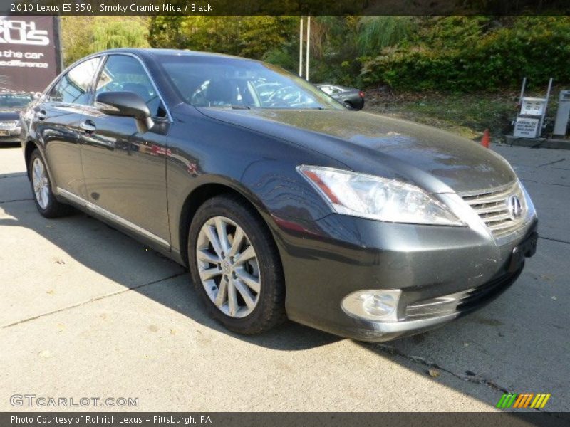 Smoky Granite Mica / Black 2010 Lexus ES 350
