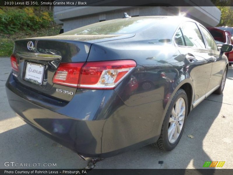 Smoky Granite Mica / Black 2010 Lexus ES 350