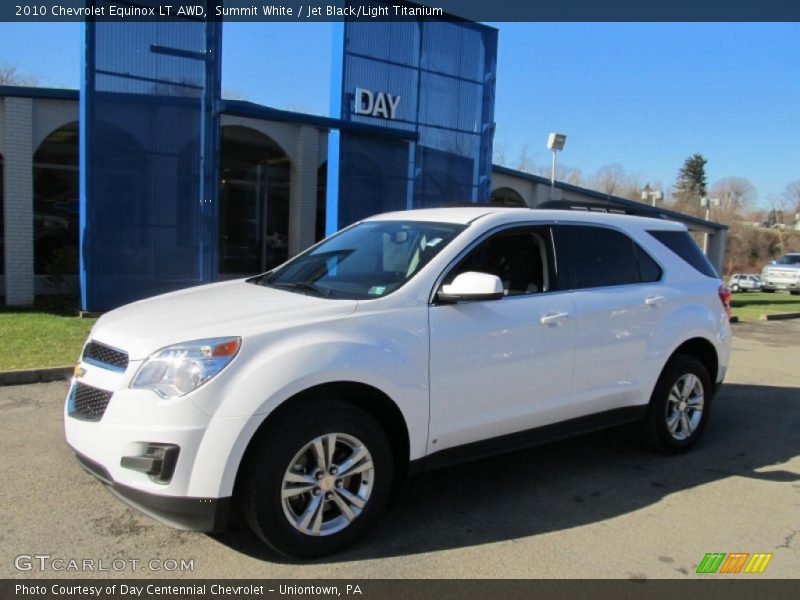 Summit White / Jet Black/Light Titanium 2010 Chevrolet Equinox LT AWD