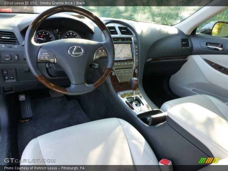 Smoky Granite Mica / Black 2010 Lexus ES 350