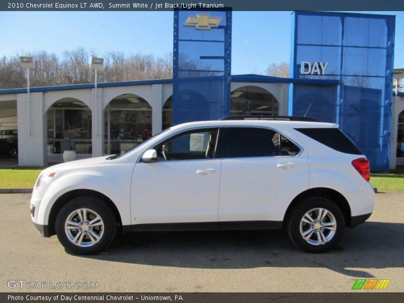 Summit White / Jet Black/Light Titanium 2010 Chevrolet Equinox LT AWD
