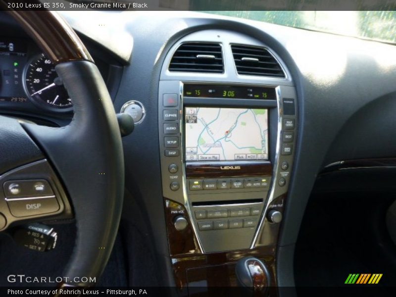 Smoky Granite Mica / Black 2010 Lexus ES 350