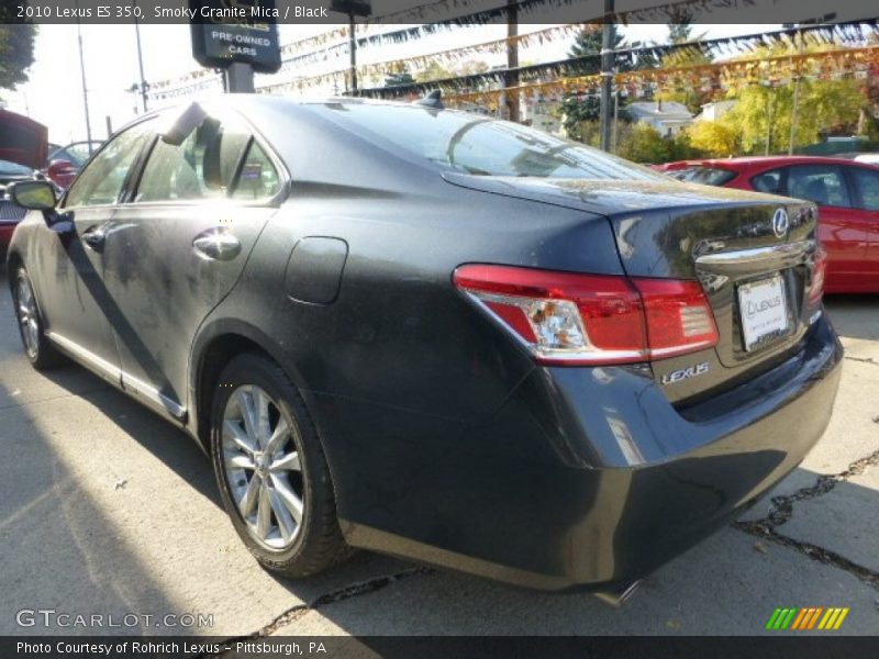Smoky Granite Mica / Black 2010 Lexus ES 350