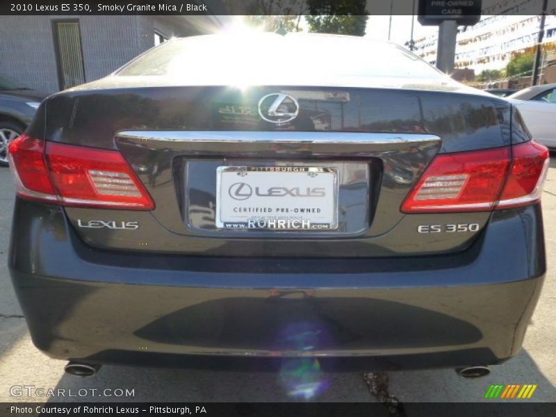 Smoky Granite Mica / Black 2010 Lexus ES 350