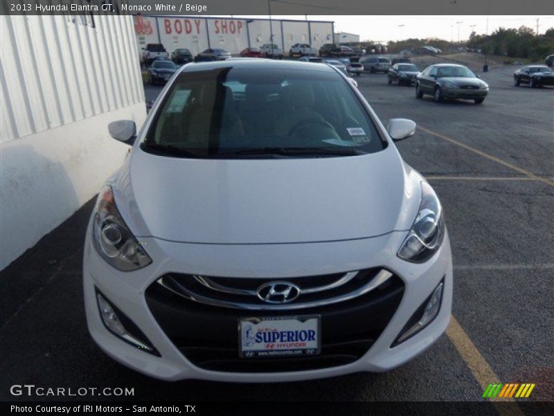 Monaco White / Beige 2013 Hyundai Elantra GT