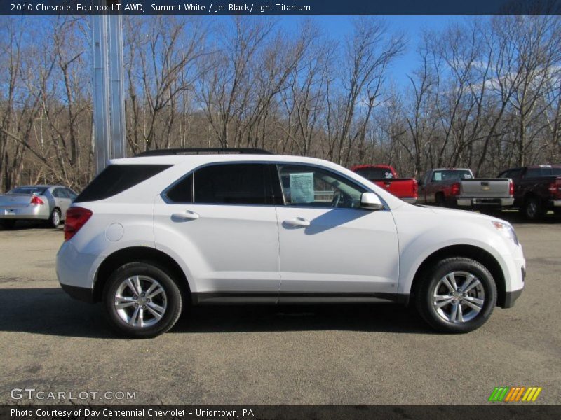 Summit White / Jet Black/Light Titanium 2010 Chevrolet Equinox LT AWD