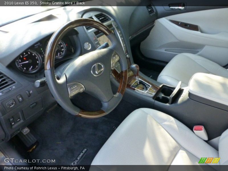 Smoky Granite Mica / Black 2010 Lexus ES 350