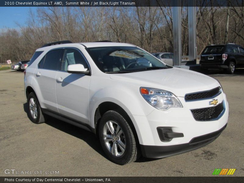 Summit White / Jet Black/Light Titanium 2010 Chevrolet Equinox LT AWD