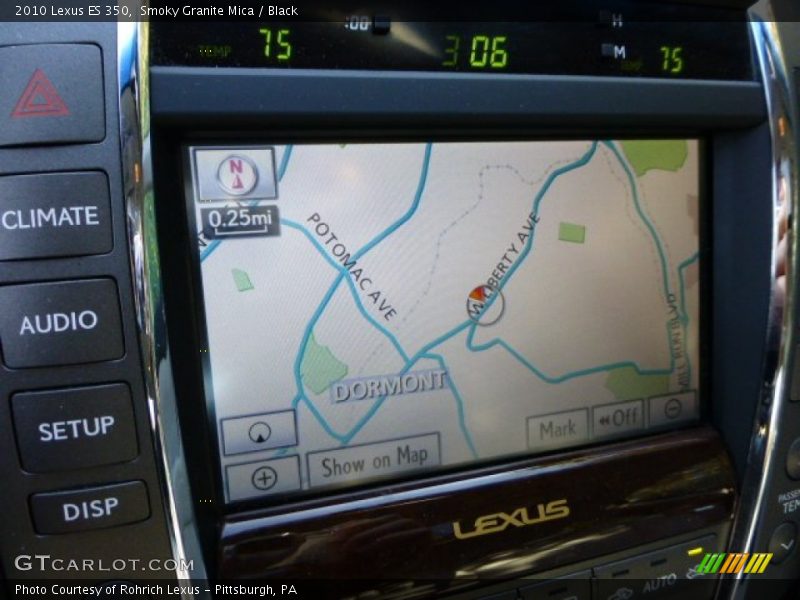 Smoky Granite Mica / Black 2010 Lexus ES 350