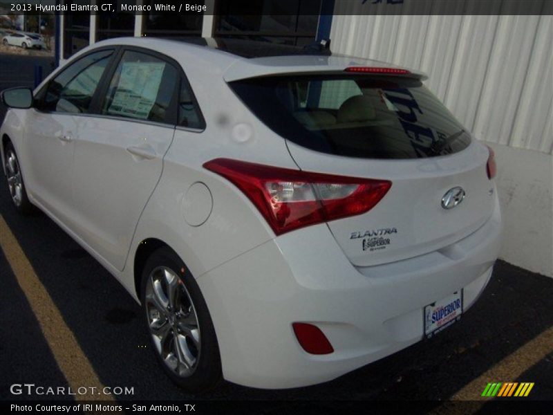 Monaco White / Beige 2013 Hyundai Elantra GT