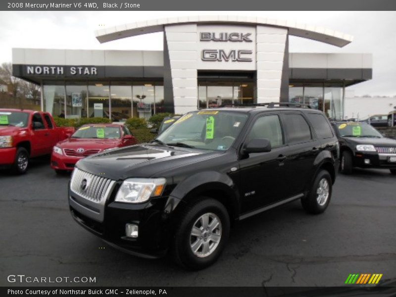 Black / Stone 2008 Mercury Mariner V6 4WD