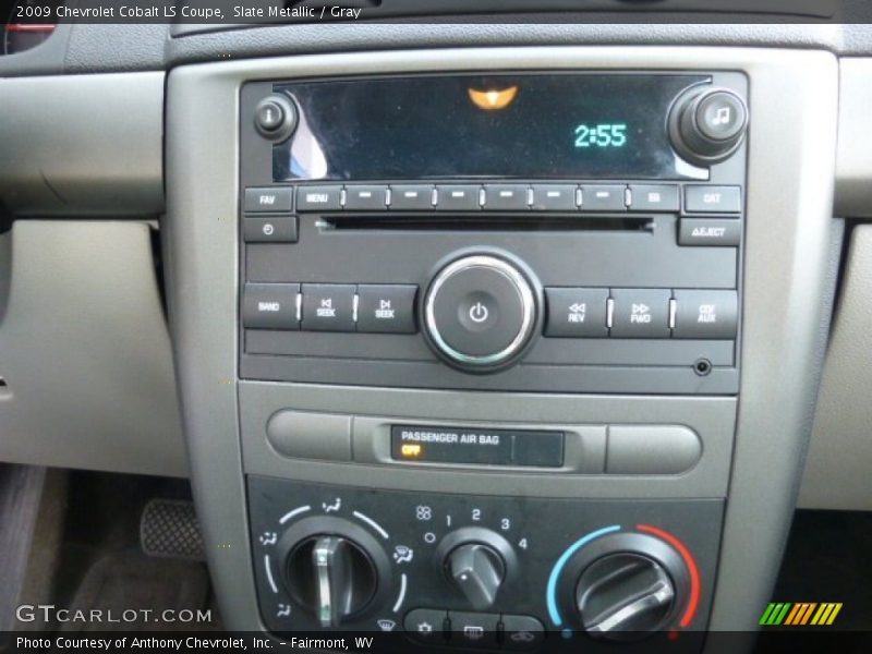 Controls of 2009 Cobalt LS Coupe