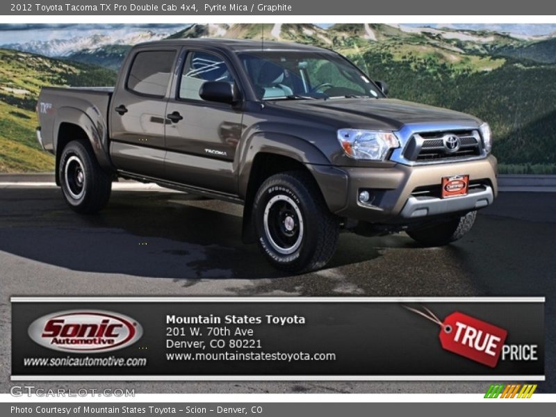 Pyrite Mica / Graphite 2012 Toyota Tacoma TX Pro Double Cab 4x4