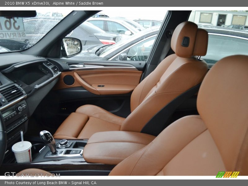Alpine White / Saddle Brown 2010 BMW X5 xDrive30i