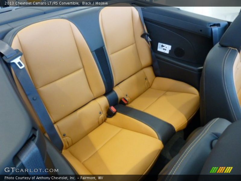 Rear Seat of 2013 Camaro LT/RS Convertible