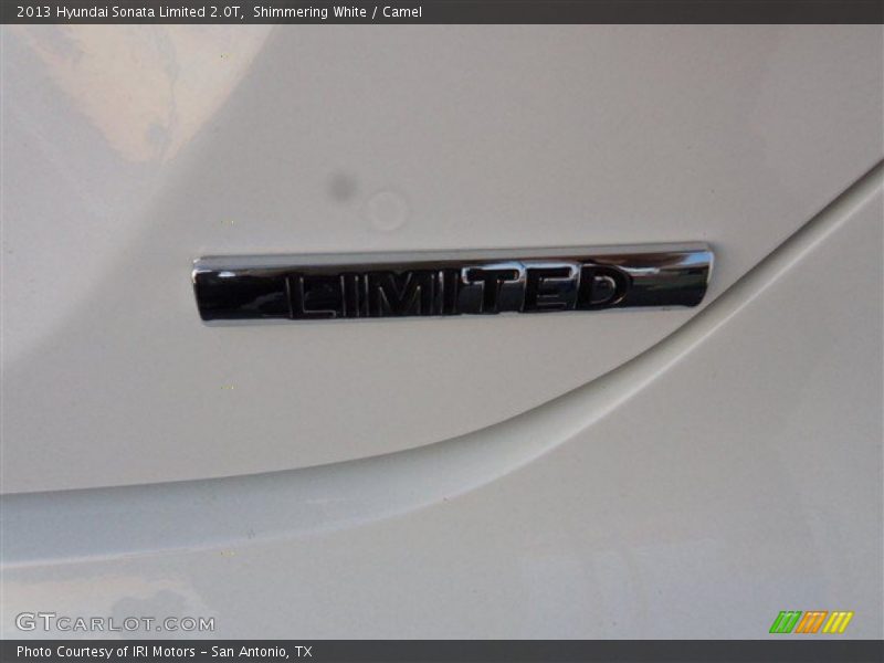 Shimmering White / Camel 2013 Hyundai Sonata Limited 2.0T