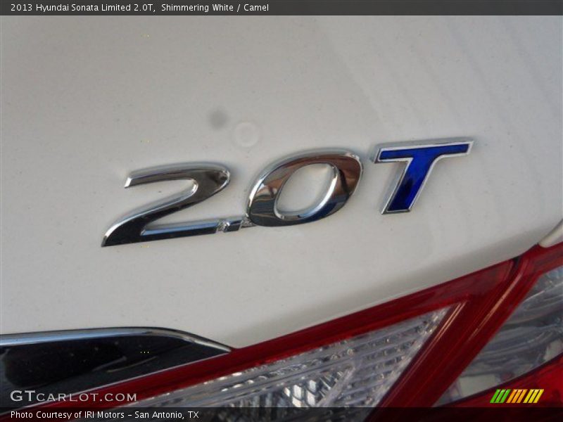 Shimmering White / Camel 2013 Hyundai Sonata Limited 2.0T