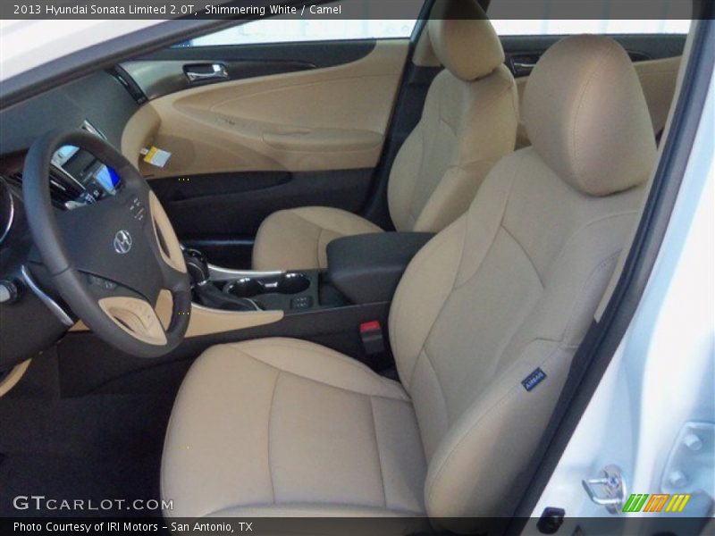 Shimmering White / Camel 2013 Hyundai Sonata Limited 2.0T