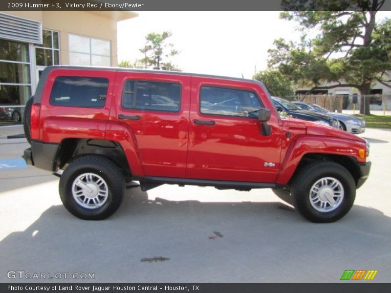 Victory Red / Ebony/Pewter 2009 Hummer H3