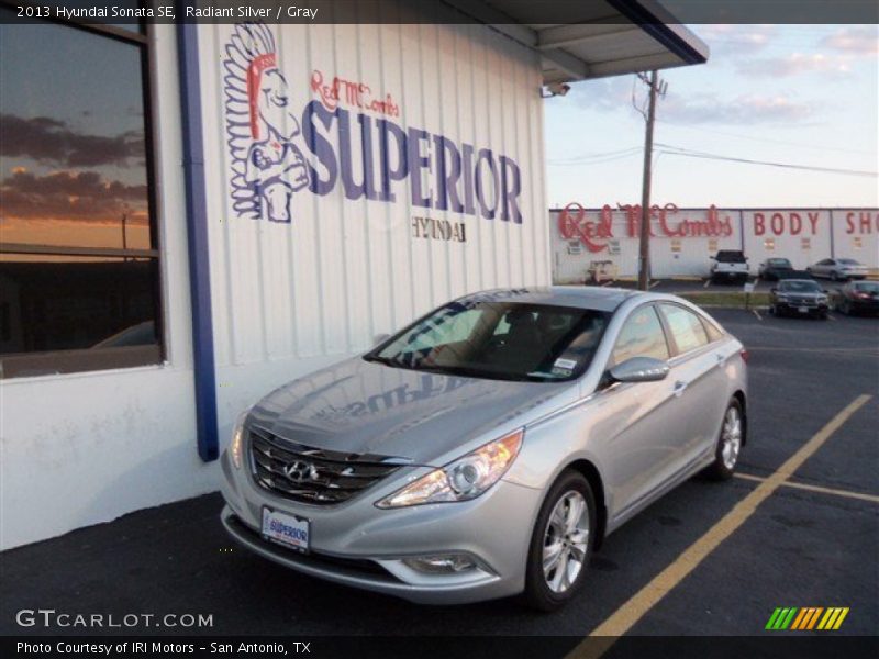 Radiant Silver / Gray 2013 Hyundai Sonata SE