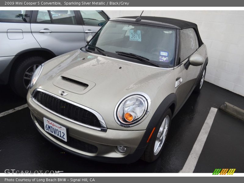 Sparkling Silver Metallic / Black/Grey 2009 Mini Cooper S Convertible