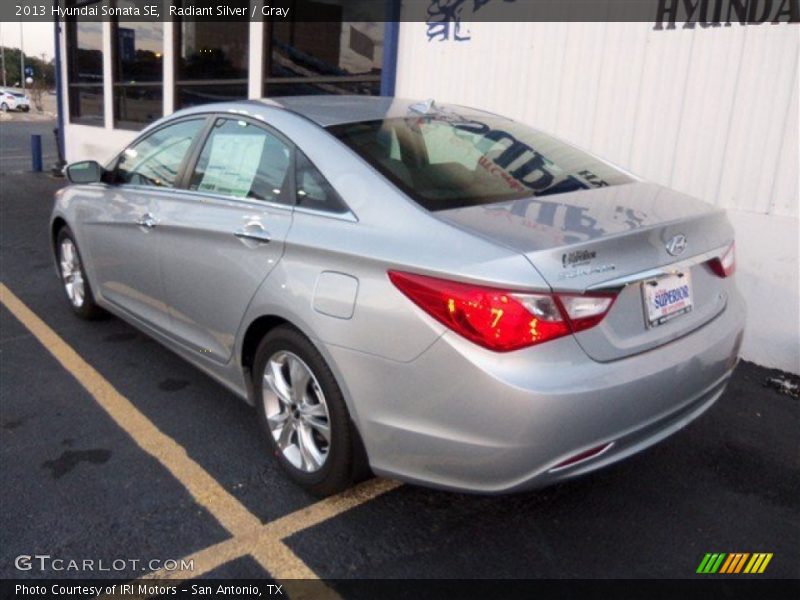 Radiant Silver / Gray 2013 Hyundai Sonata SE