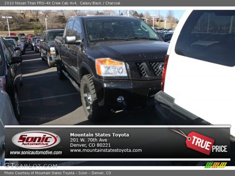 Galaxy Black / Charcoal 2010 Nissan Titan PRO-4X Crew Cab 4x4